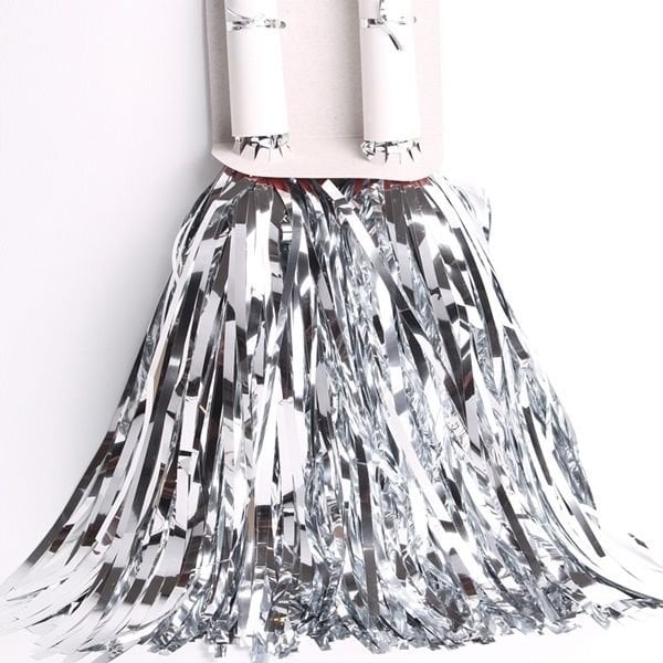 Saplı Gümüş Gösteri Ponponu 2 li