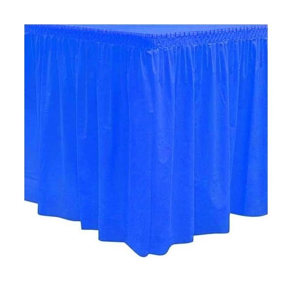 Plastik Mavi Masa Eteği