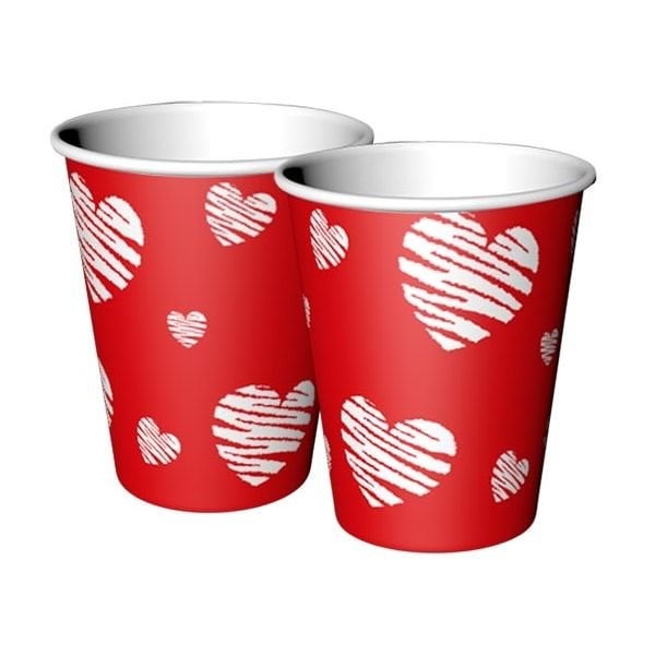 Kalpli Love Bardak 8 Adet