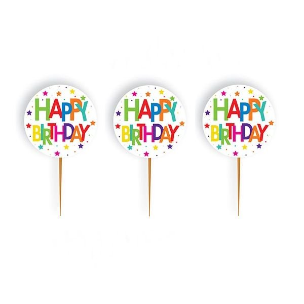 Happy Birthday Kürdan 10 Adet