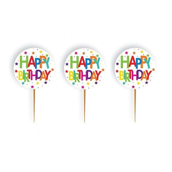 Happy Birthday Kürdan 10 Adet