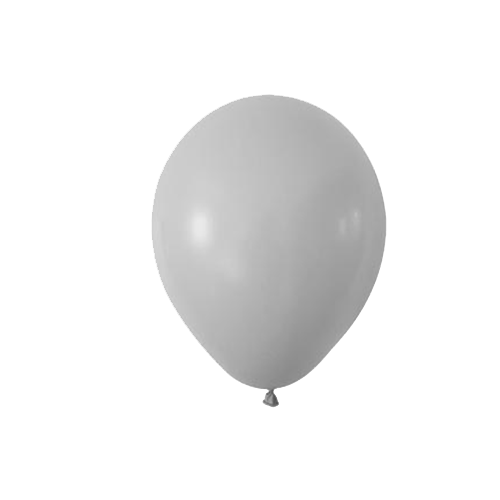 Pastel Gri Balon 12 inc 10 lu