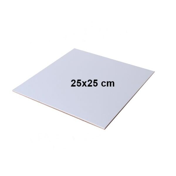 Mukavva Kare Beyaz Pasta Altlık 25x25 cm