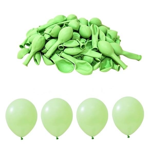 Mini Makaron Yeşil Balon 5 inc 10 Adet