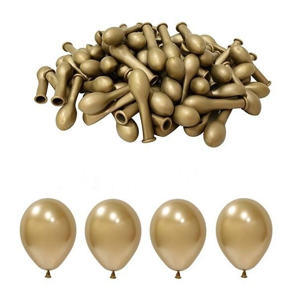 Mini Krom Gold Balon 5 inc 10 Adet