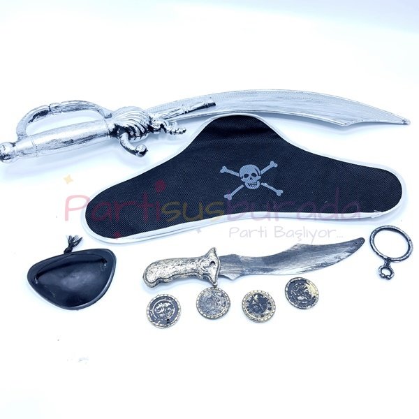 Korsan Kılıç ve Şapka Set 9 Parça