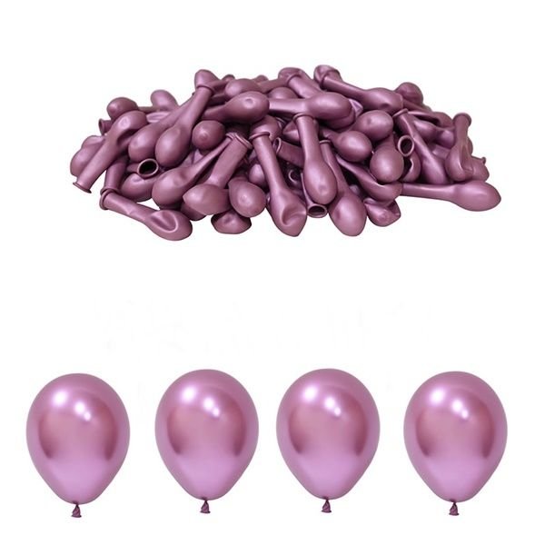 Mini Krom Pembe Balon 5 inc 10 Adet