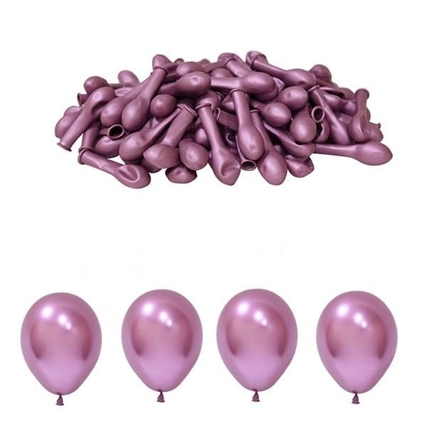 Mini Krom Pembe Balon 5 inc 10 Adet