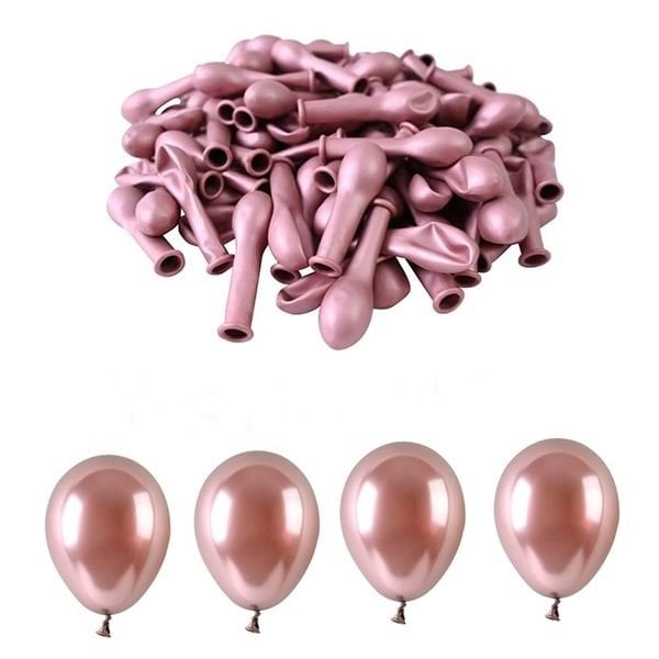 Mini Krom Rose Gold Balon 5 inc 10 Adet