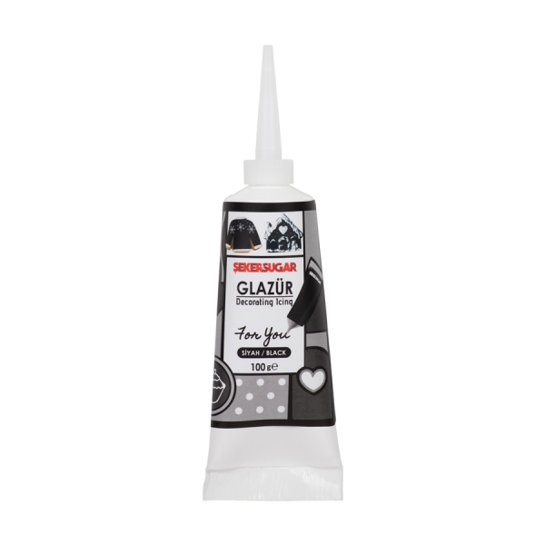 Şeker Sugar Siyah Glazür 100 Gr