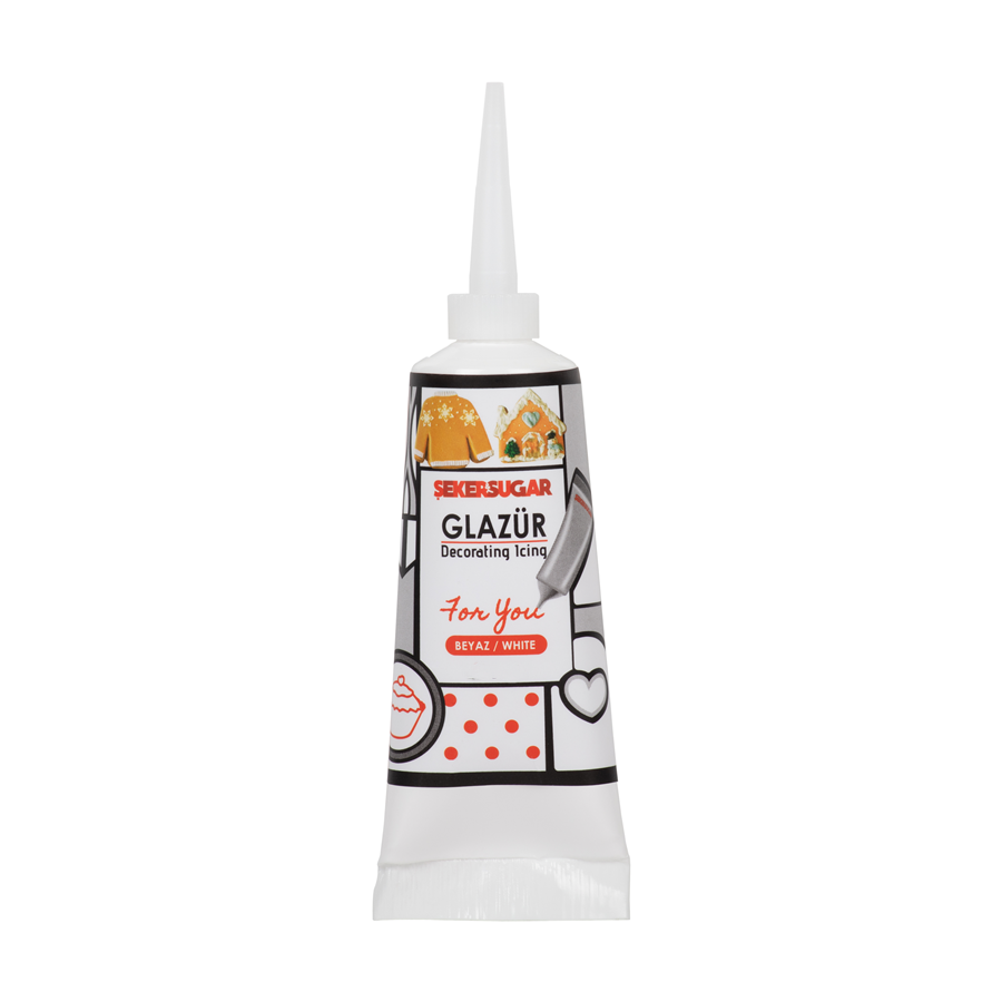 Şeker Sugar Beyaz Glazür 40 Gr