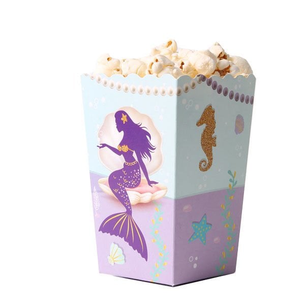 Deniz Kızı Popcorn Kutusu 8 Adet