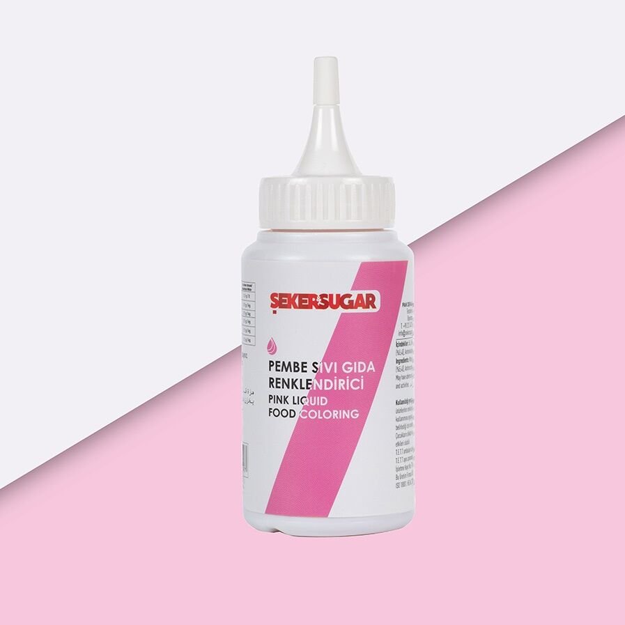 Pembe Sıvı Gıda Boyası 20 ml