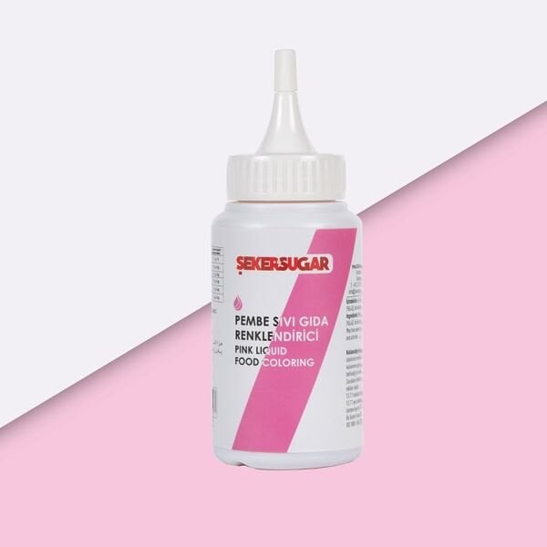 Pembe Sıvı Gıda Boyası 20 ml