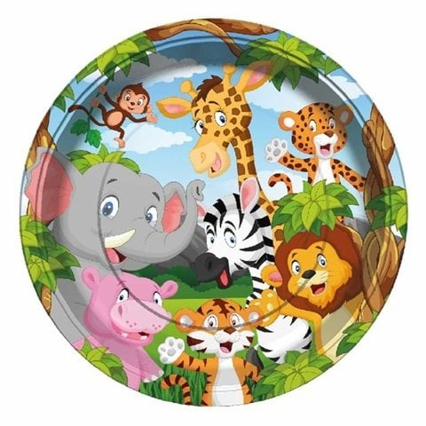 Karton Safari Tabak 8 Adet