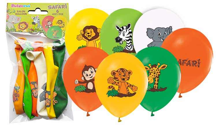 Safari Balon 8 Adet