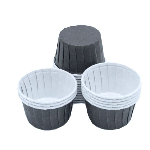 Siyah Cupcake Kek Kalıbı 50 Adet