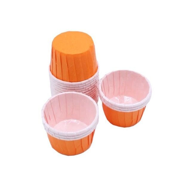 Turuncu Cupcake Kek Kalıbı 50 Adet