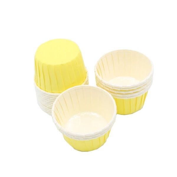 Sarı Cupcake Kek Kalıbı 50 Adet