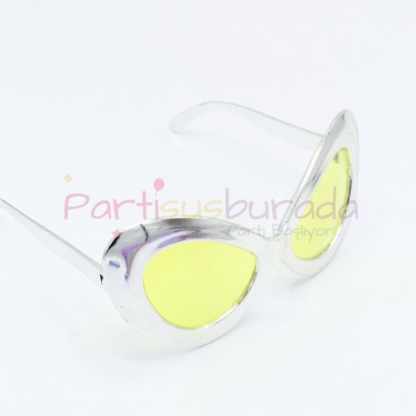 Gümüş Uzaylı Parti Gözlük