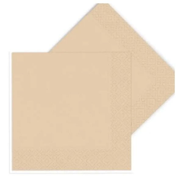 Kağıt Retro Krem Peçete 16 Adet