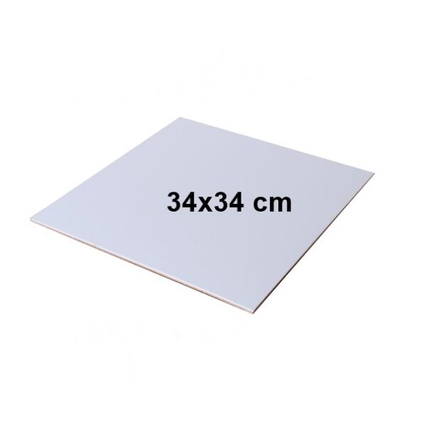 Mukavva Beyaz Kare Pasta Altlık 34x34 cm