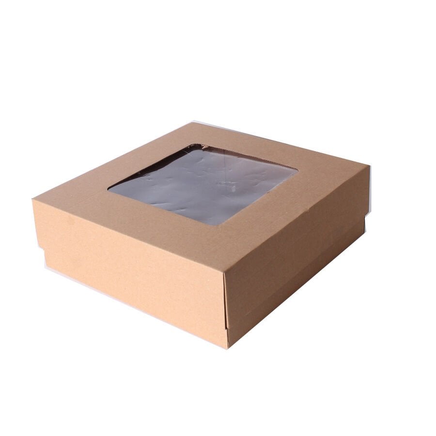 Kraft Pencereli Kutu 25x25x10