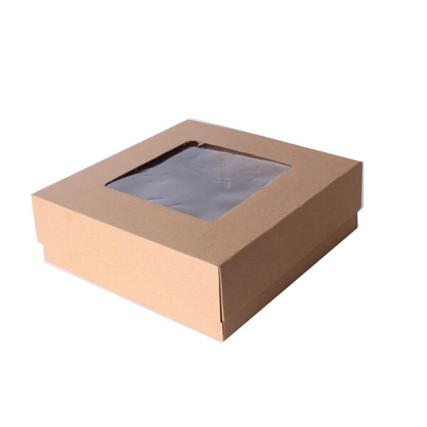 Kraft Pencereli Kutu 25x25x10
