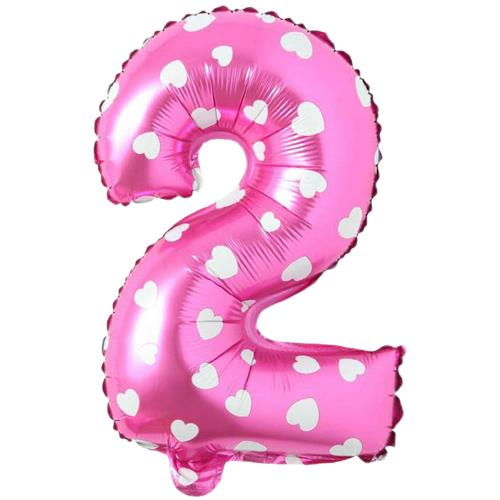 Folyo Pembe 2 Balon 40 cm