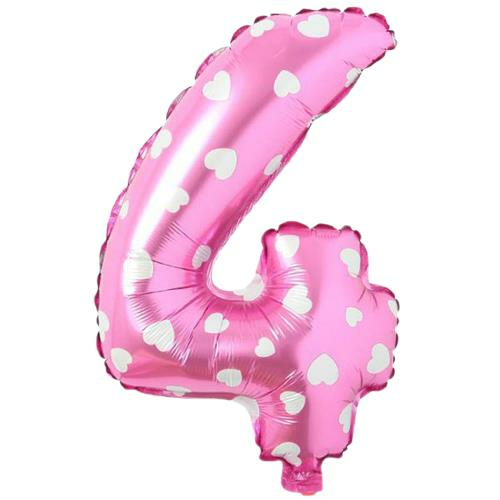 Folyo Pembe 4 Balon 40 cm
