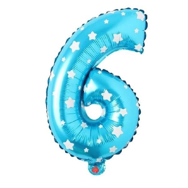 Folyo Mavi 6 Balon 40 cm
