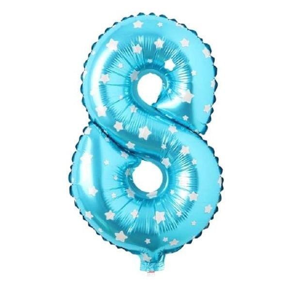 Folyo Mavi 8 Balon 40 cm