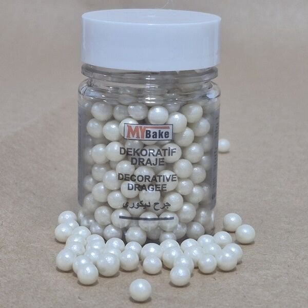 Mybake Sedef İnci Boncuk Şeker 4 mm 45 Gr