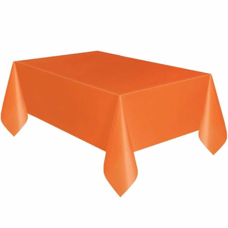 Plastik Turuncu Masa Örtüsü 120x180 cm