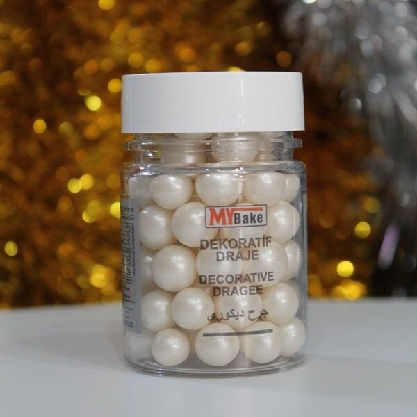 Mybake Sedef İnci Boncuk Şeker 8 mm 45 Gr
