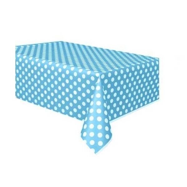 Mavi Puantiye Masa Örtüsü 120x180 cm