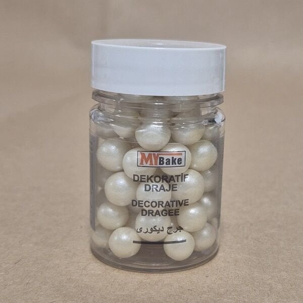 Mybake Sedef İnci Boncuk Şeker 8 mm 45 Gr
