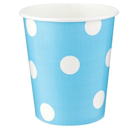 Mavi Puanlı Bardak 8 Adet