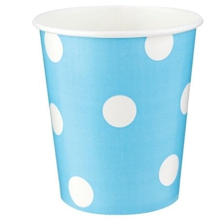 Mavi Puanlı Bardak 8 Adet