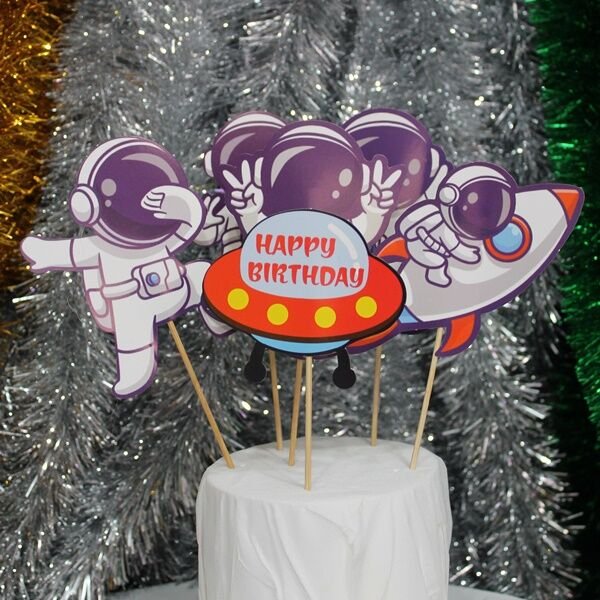 Figürlü Uzay Kürdan Set 6 Adet