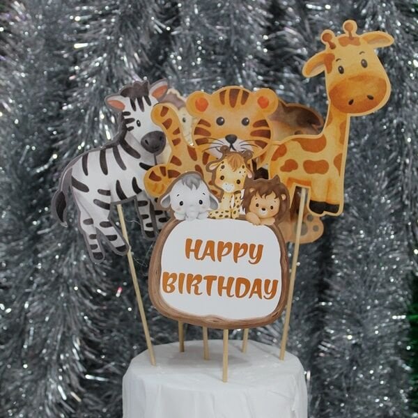 Figürlü Safari Kürdan Set 6 Adet