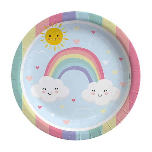 Gökkuşağı Tabak 8 Adet