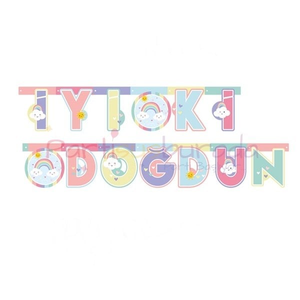 Gökkuşağı İyiki Doğdun Yazı