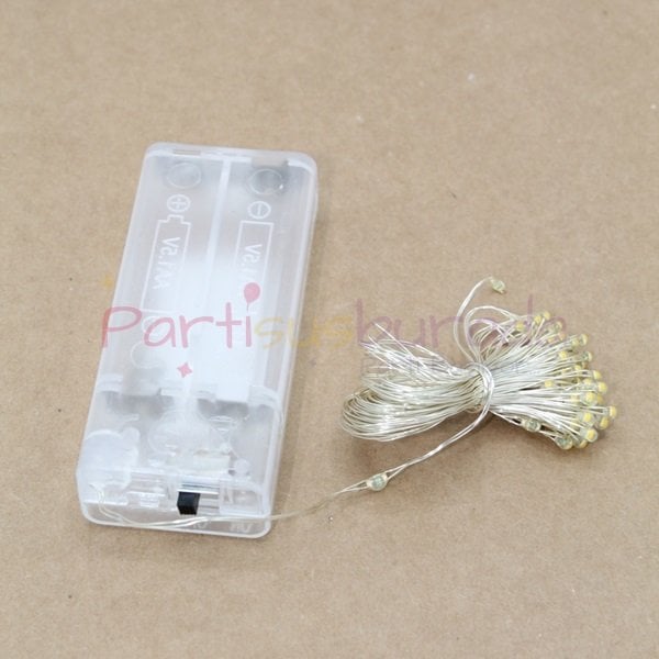 Pilli Gün Işığı Peri Led Işık 5 mt