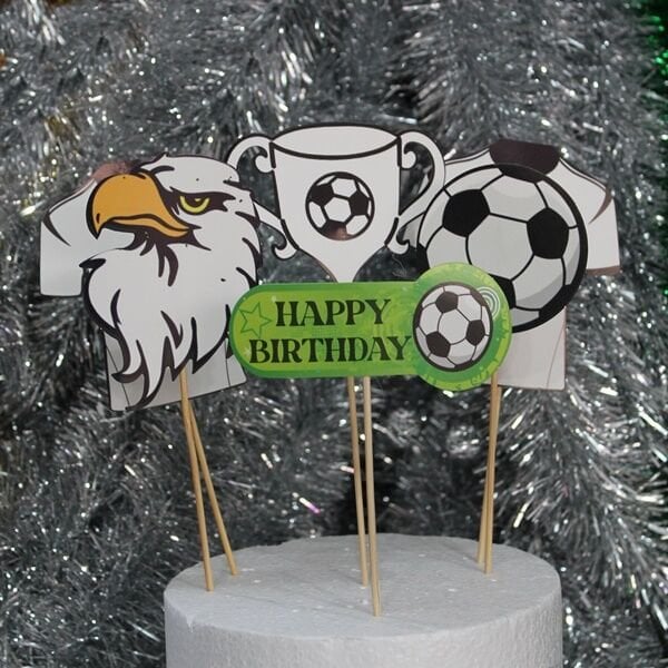 Figürlü Siyah Beyaz Kürdan Set 6 Adet