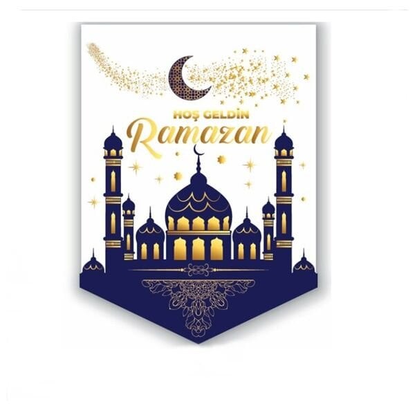 Kumaş Hoşgeldin Ramazan Flama