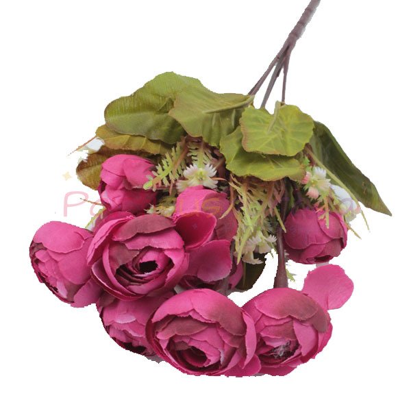 Şakayık Demet Fuşya Gül