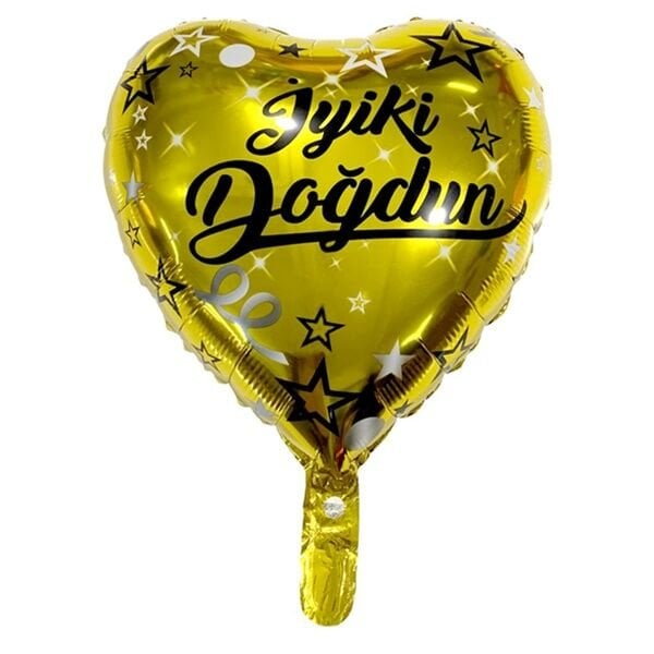 Folyo Gold İyiki Doğdun Kalp Balon