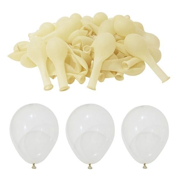 Pastel Şeffaf Balon 12 inc 100 Adet
