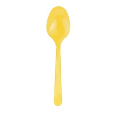 Plastik Sarı Kaşık 24 Adet